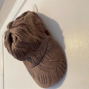 Kangol Taupe Knit Beanie